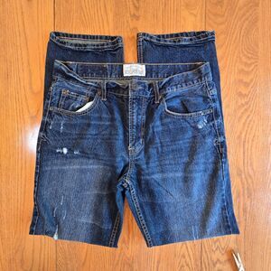 Aeropostale Distressed Men's Essex Straight Leg 5 Pocket 32 x 32 Jeans